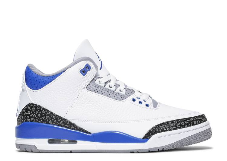 Air Jordan Retro 3 White/Racer Blue-Black
