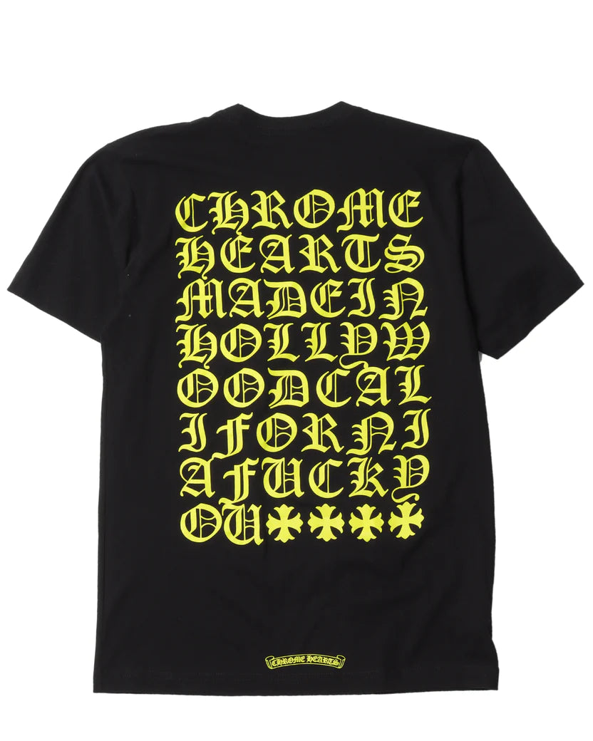 Chrome Hearts Yellow Horseshoe T-shirt
