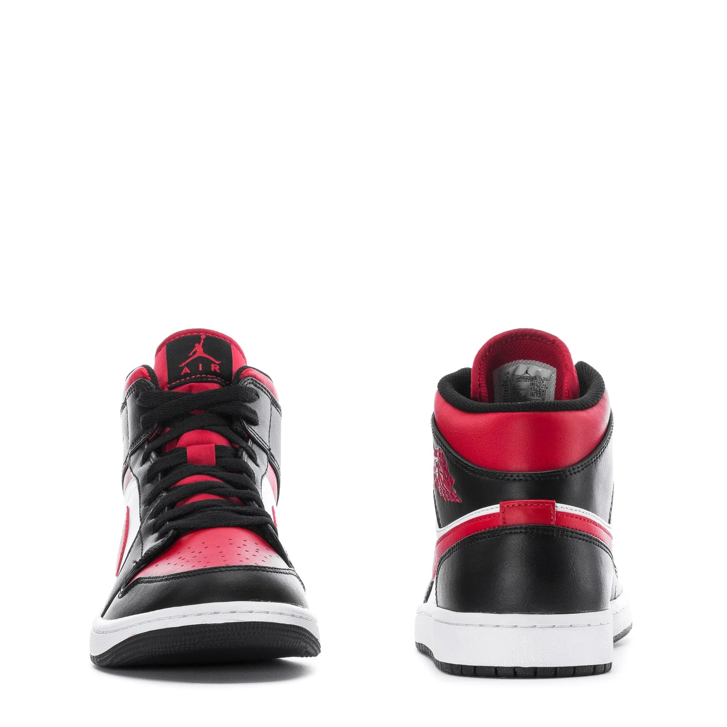 Air Jordan 1 Mid White Gym Red Black