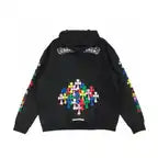 Chrome Hearts Multi Color Cross Cemetery Hoodie Black