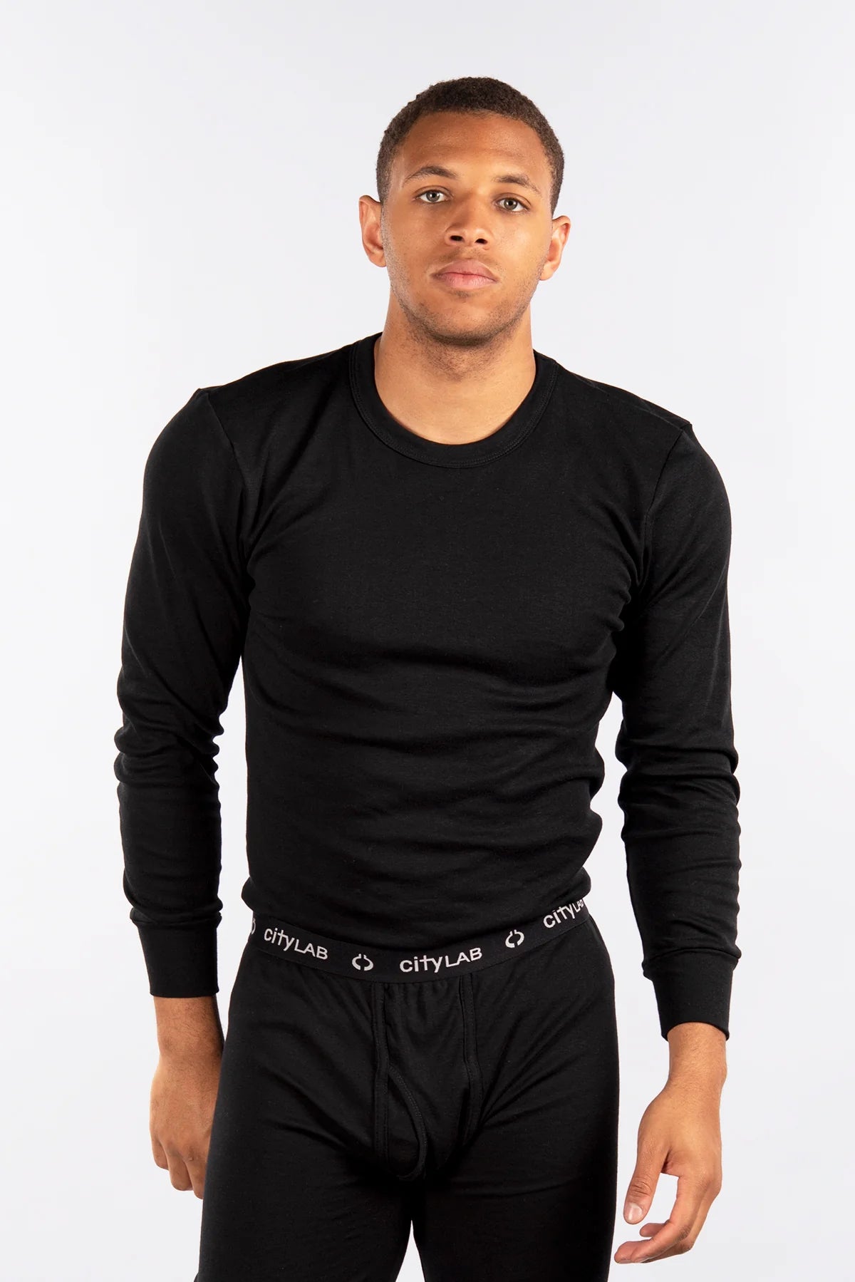 City Lab Ribbed Thermal Black