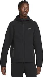 all black Nike Tech Fleece Full-Zip Hoodie