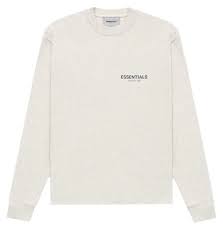Fear of God Essentials Core Collection L/S T-shirt Light Heather Oatmeal AMERICAN DREAM