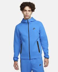 Nike Tech Fleece Full-Zip Hoodie and pants Blue