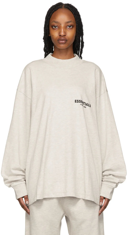 ESSENTIALS Off-White Cotton Long Sleeve T-Shirt