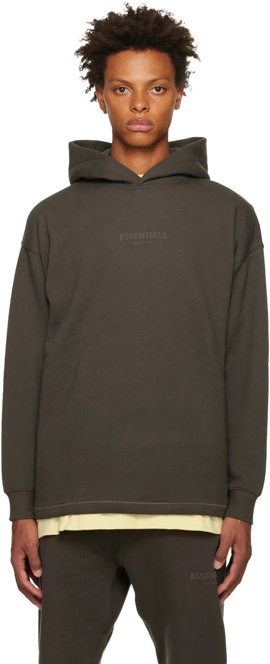 ESSENTIALS Gray Relaxed Hoodie