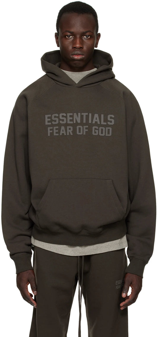 ESSENTIALS Gray Raglan Hoodie