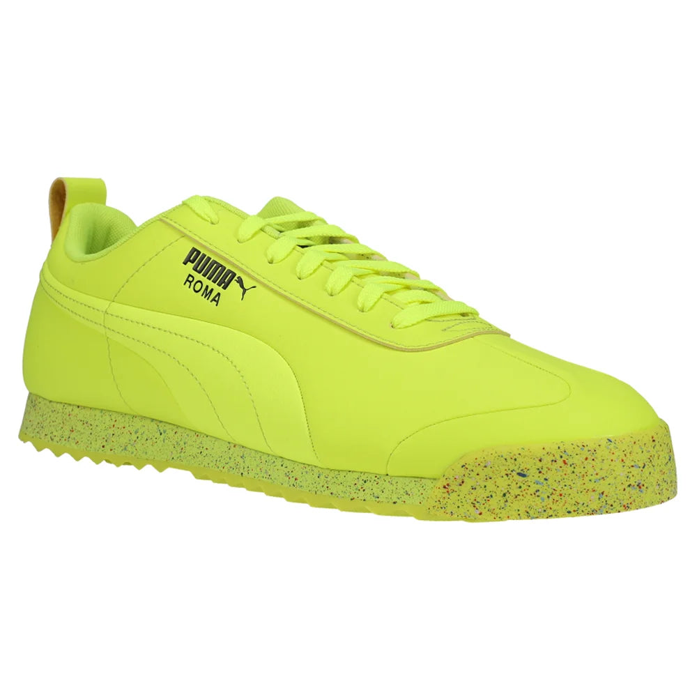 Puma Roma Retro Speckle Safety Yellow