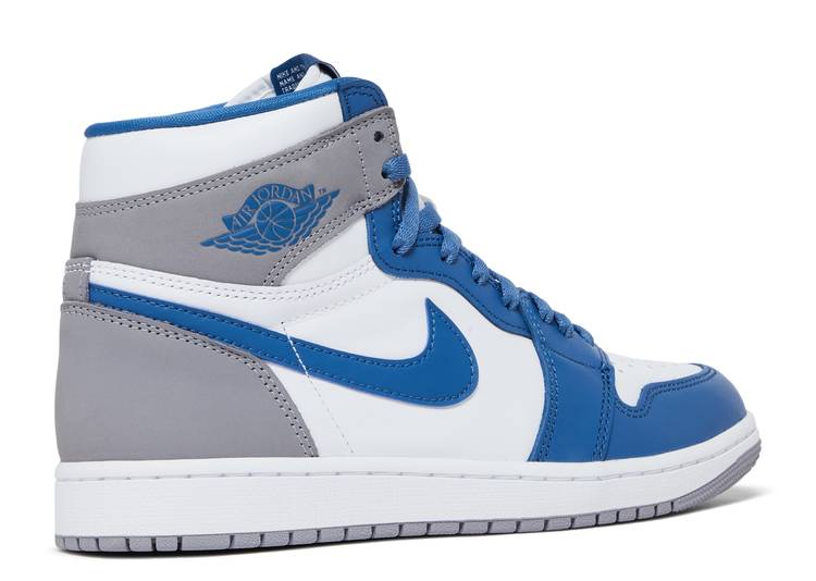 Air Jordan 1 Retro High OG True Blue White Cement