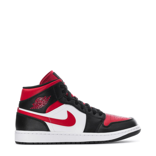 Air Jordan 1 Mid White Gym Red Black