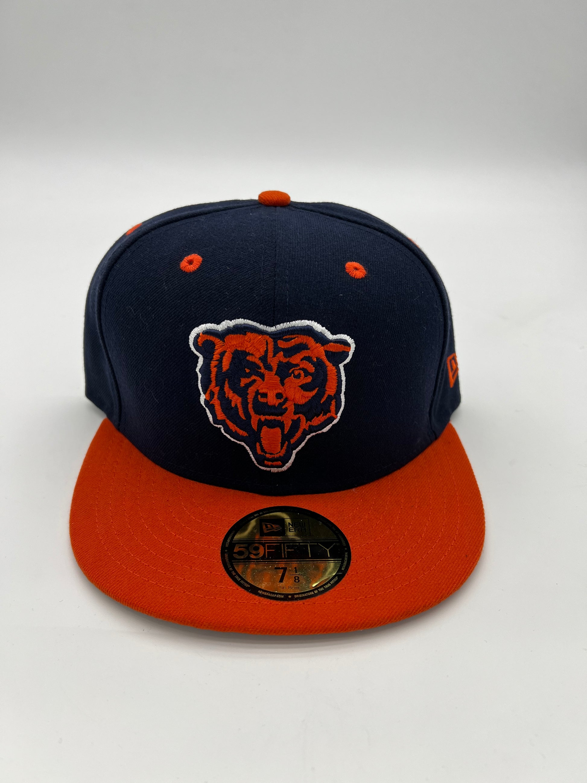 Chicago Bears Bear Head Cream/Navy 2022 Sideline 59FIFTY Fitted Hat – Fan  Cave