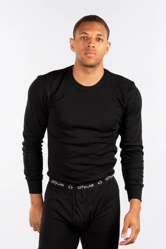 City Lab Ribbed Thermal Black