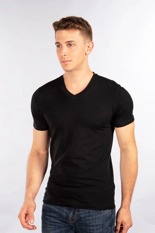 City Lab Short Sleeve V-Neck Black