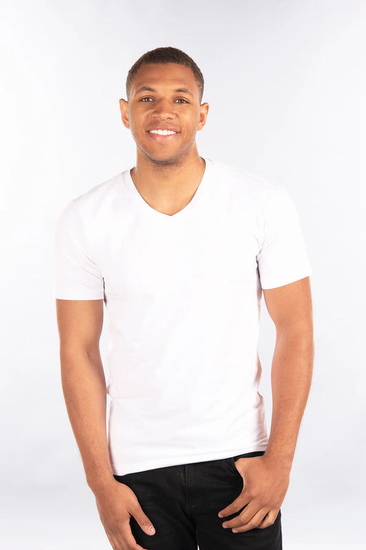 City Lab Short Sleeve V-Neck White